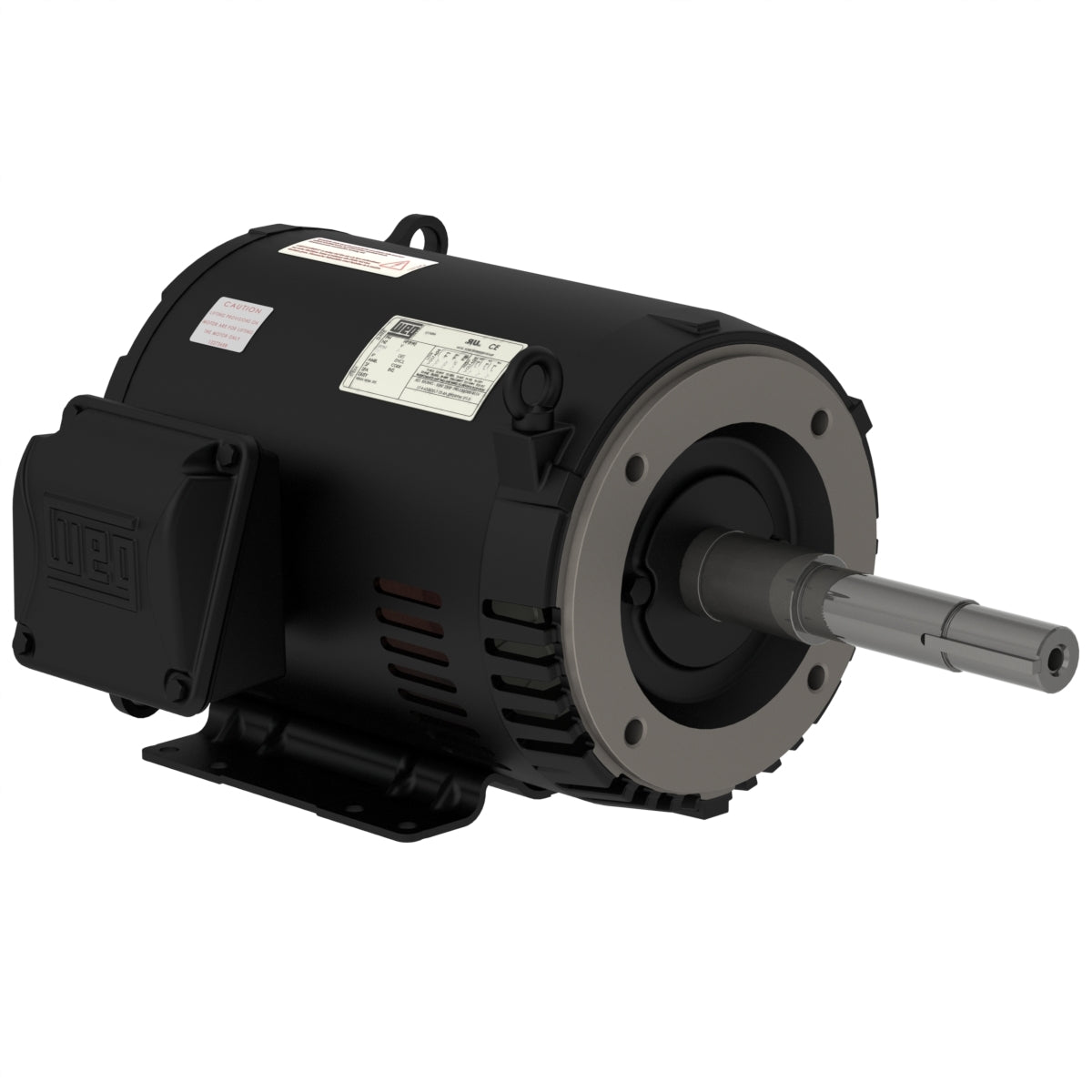 Weg Electric 01536OT3H215JP-S, 15 Hp, 3600 Rpm, 213/5JP Frame, 575 Vac, ODP, 3 PH, Foot-mounted, Rolled Steel JP Pump NEMA Premium Efficiency.