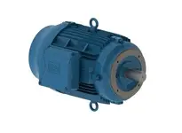 Weg 02018ET3HR256TC-W22 NEMA Premium TEFC three-phase motor, 20 HP, 1800 RPM, 575V, 60 Hz. W22 series with cast iron frame, 256TC C-face mount, IP55 e