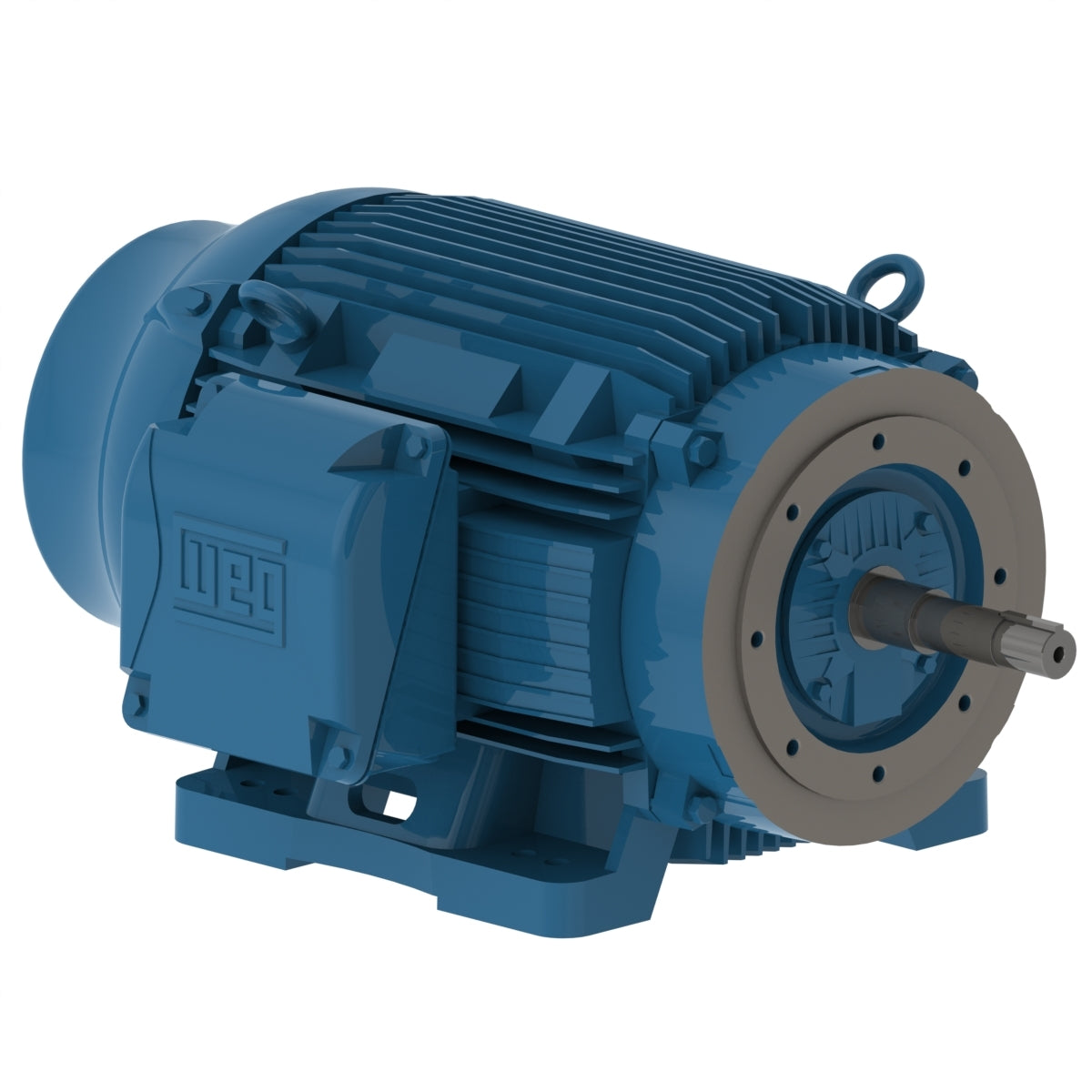 Weg Electric 10018ET3E405JM-W22, 100 Hp, 404/5TCZ Frame, 1800 RPM, 230/460//380 Vac, TEFC, 3 PH, Foot-mounted, W22 NEMA Premium Efficiency.