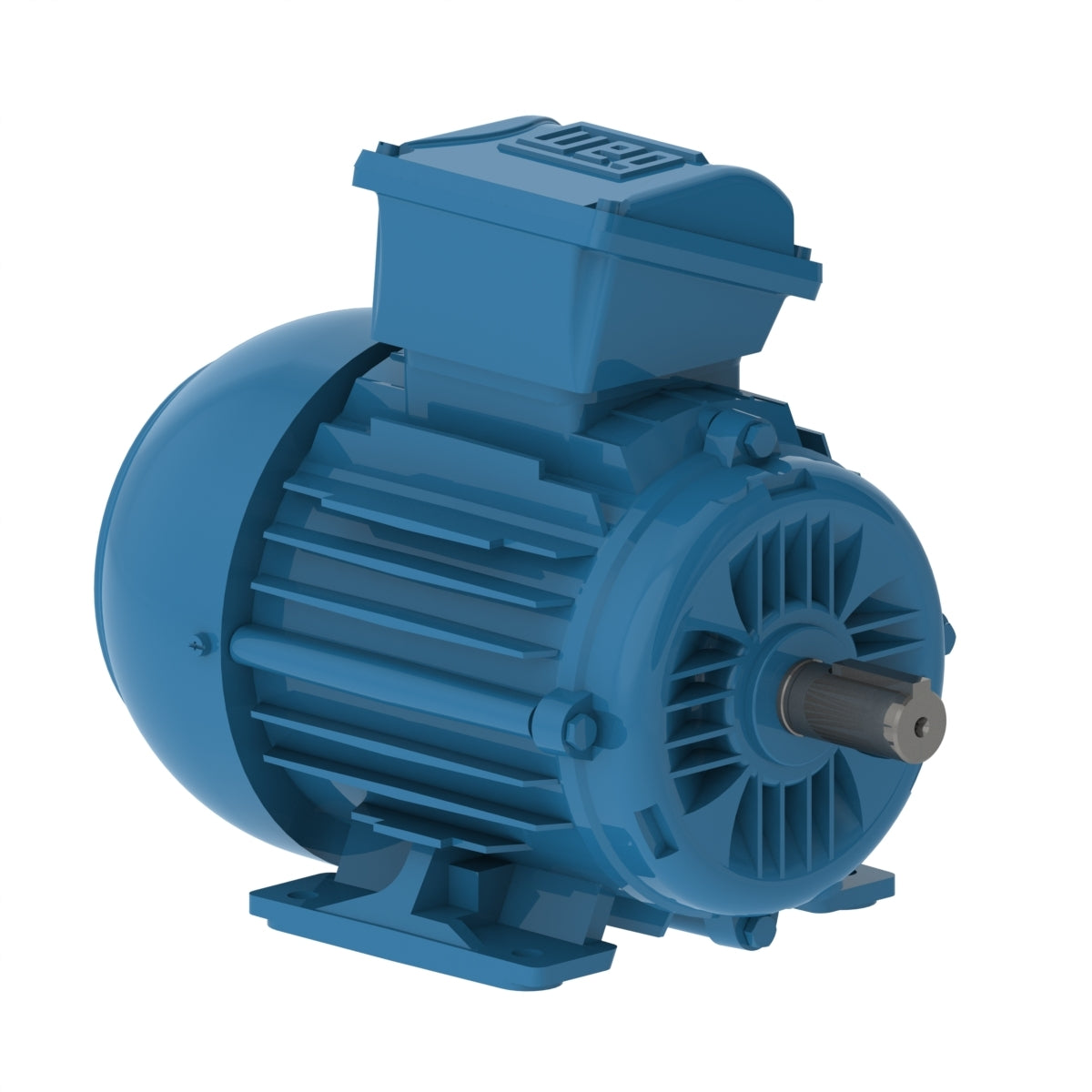 Weg Electric E0.7536ET3WAX80F3-W2, 1 Hp, 80 Frame, 3000 RPM, 220-240/380-415//440-460 Vac, TEFC, 3 PH, Foot-mounted, W22Xec IE2.