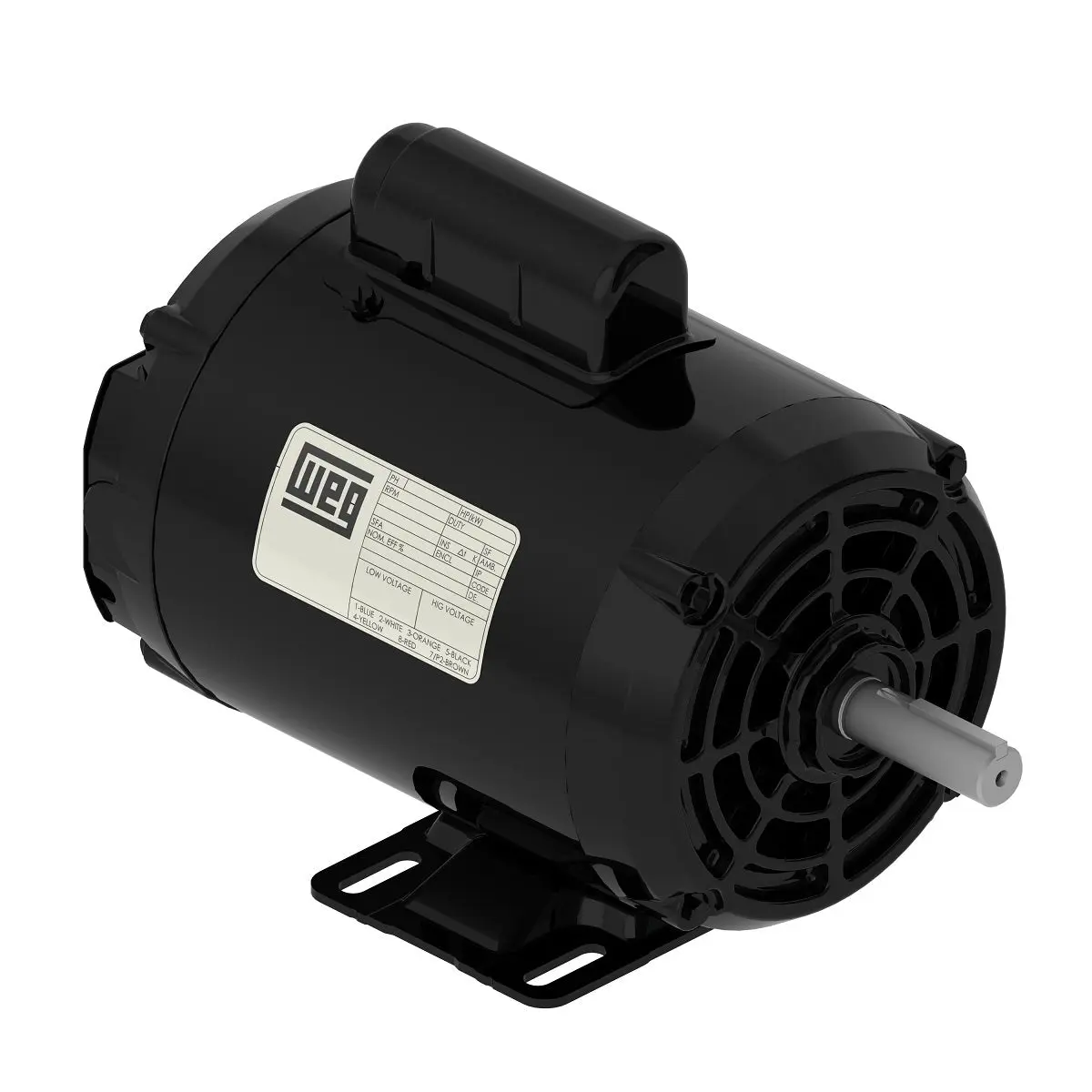 Weg CDS022OM001 1.75 HP 3600 RPM D56 ODP Single-Phase Compressor Duty Motor