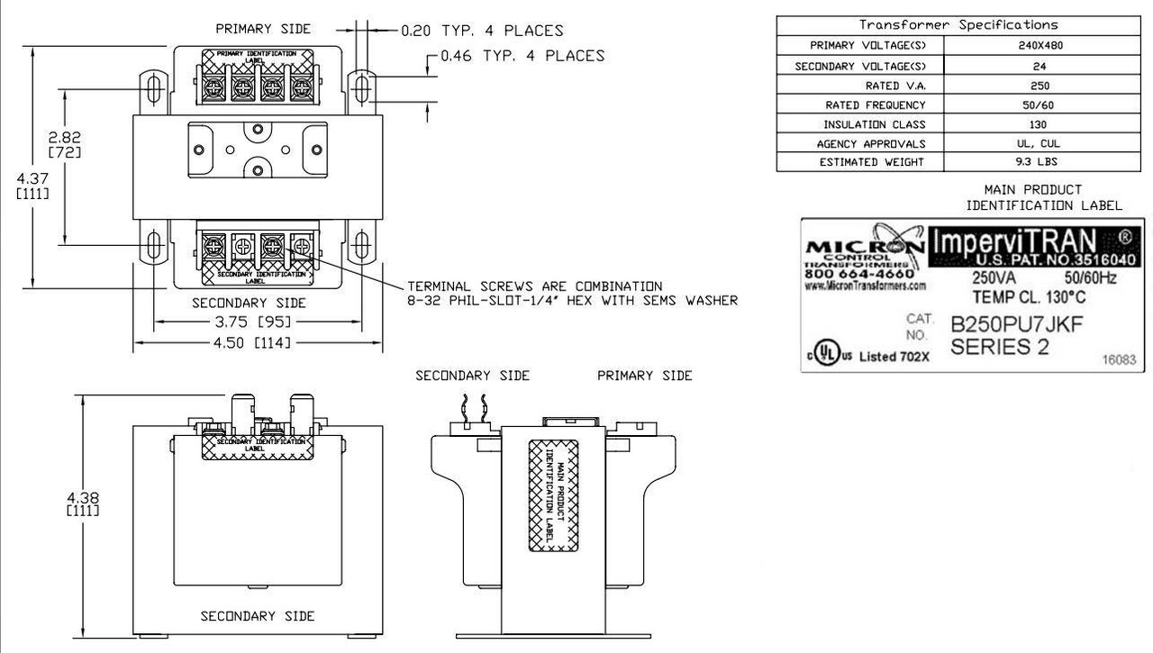Micron Transformers B250PU7JKF