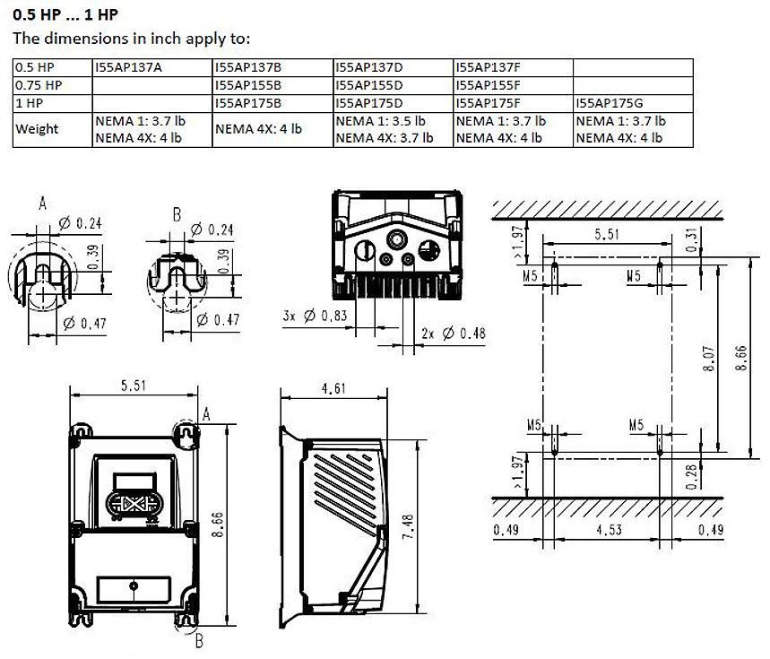 Lenze I55AP175A0A701W0MS