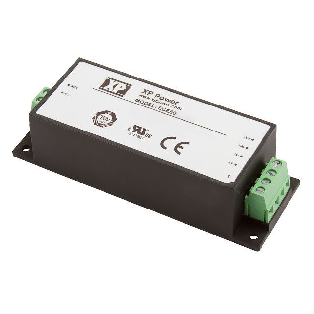 XP Power ECE60US09-SD — AC DIN Rail Power Supply 1 Output 9V 6.67A