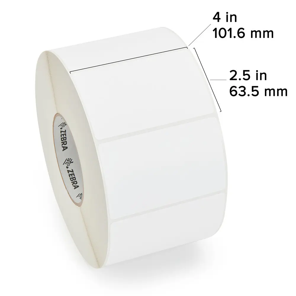 72374 - Zebra 4" x 2.5" Z-Perform 2000T Label (Case)